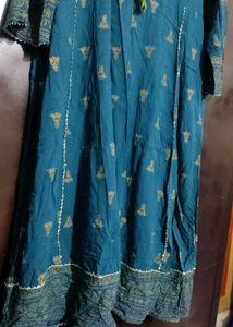 Sea🌊 Blue Anarkali Kurti For 44 Bust