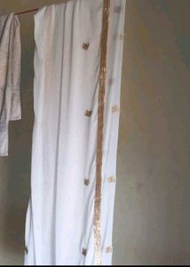 Elegant White patiyala Kurta Set