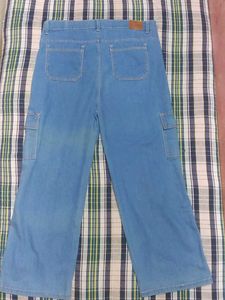 Cargo Blue Jeans Denim