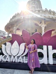 Purple Kurtha Set
