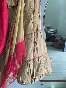 Elegant Pink Kurta Set (L)