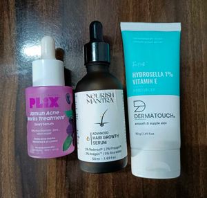 Plix Face Serum, NM Hair Serum, Derma..Moisturizer