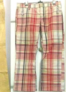 Tommy Hilfiger Low Waist Plaid 3/4 Pants
