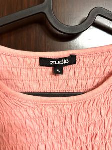 Peach Textured Top