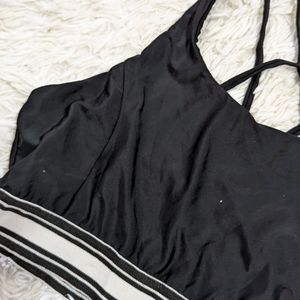 Black Gym Wear Top