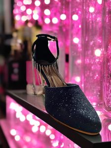 Black Diamond Studded Heels