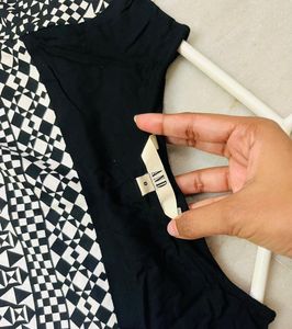 AND Geometric Print Dress