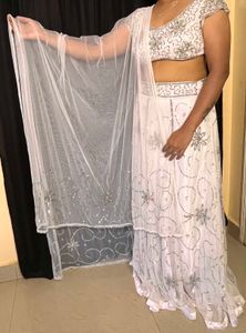 Net White Choli