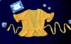 Forever 21 Mustard Wrap Top