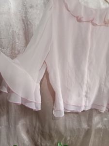 Baby Pink Ruffle Top