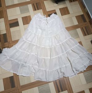 SALE 🛍️ ‼️Pinterest Trendy White Long Skirt
