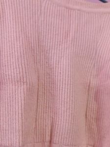 Pink Knit Pullover