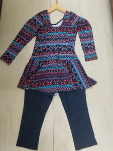 Girls' Full Sleeve Modest Swimwear Set