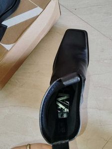 Zara Square Toe Cowboy Ankle Boots