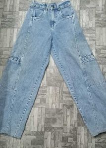 Wide Leg Denim Jeans