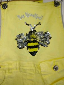 Cute Yellow Bee Dungarees