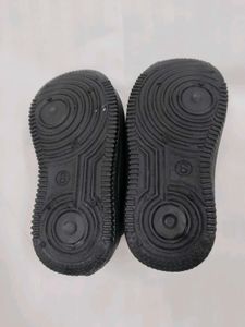 Black Knit Slip-On Boys Sneakers (CK)