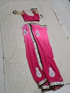 Pink Heavy Saree | Party Wear For Women