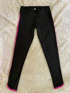 Adidas Black &amp; Pink Leggings