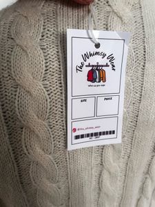 Cream Cable Knit Cardigan