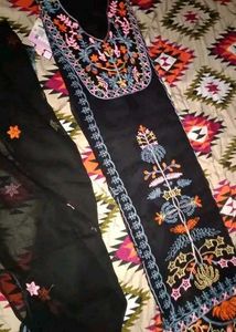 Designer Black Suit + Free Earrings