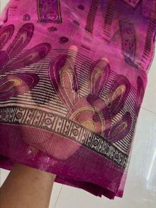 Paper printed saree