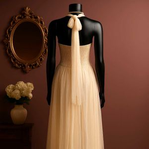 Sale Elegant Off-white Tulle Gown