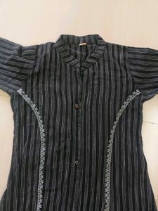 Elegant Striped Kurta Set