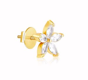 Giva 925 Real Silver Lily Earrings (Golden Colour)