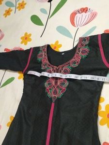 Black colour Anarkali Kurta 🌼