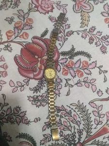 Elegant Gold-Tone Ladies Watch