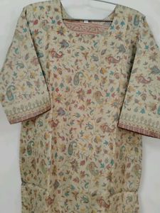Vintage Floral Print Kurti