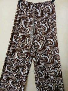 Brown Swirl Print Lounge Pants