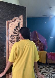 Yellow Man/women Oversized T Shirt