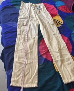 Beige Cargo Pants
