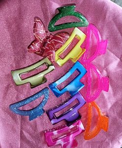 Colorful Hair Claw Clip Bundle