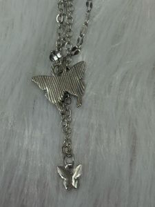 🦋 Silver Flutter Charm Necklace