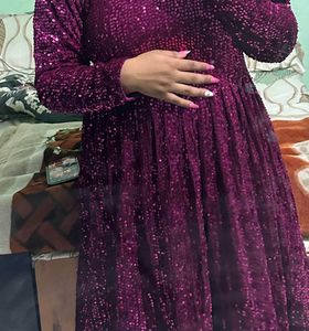 Pink Sequin Party Dress