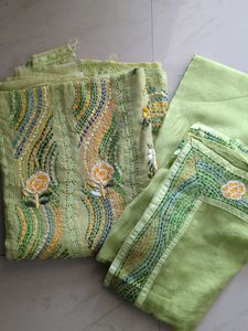 Handmade Knot Work Suit Material