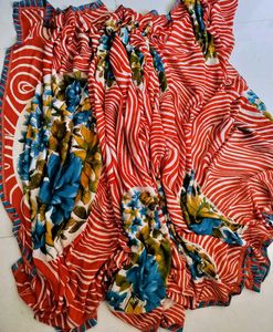 combo Floral Print saree