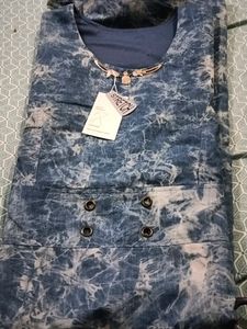 A Denim Long Midi Dress In Msize For 36 Bust.