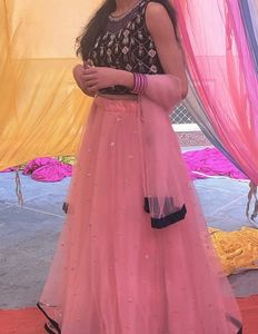 💖Blue-Pink Lehenga Choli Set 💙