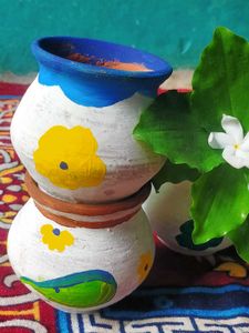 Hand-Painted Flower Pot