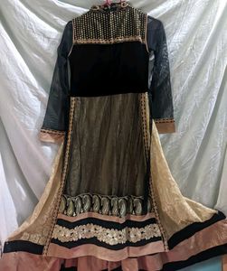 New Black And Golden Gown