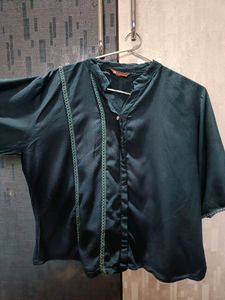 Teal Green Dress with Embellishments