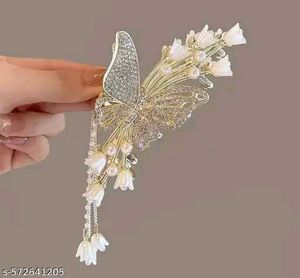 Luxury Metal Butterfly Hair Clutcher for Women and