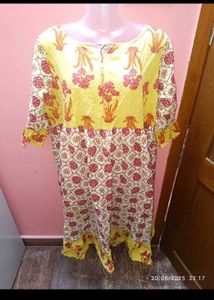 Xxl Floral Print Kurta