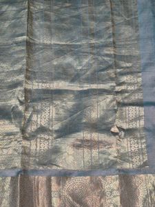 Elegant  pista green saree kanchivaram pure