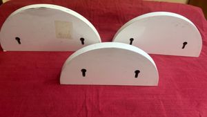 3 Combo Half Moon Shelves (White)