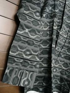 Men&#39;s Black Cotton Patterned Casual Shirt